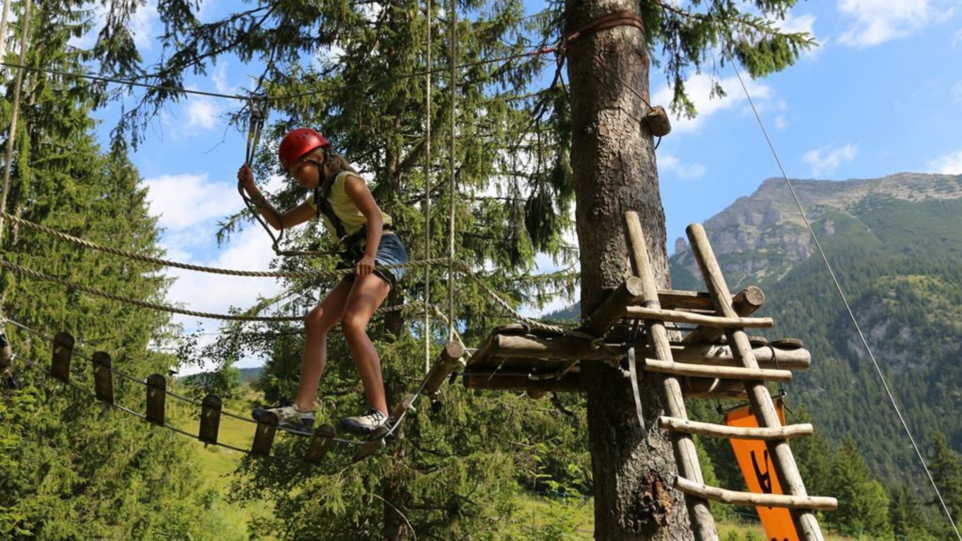 Climbing Forest  Alps High Ropes Course in Bichlbach