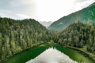 Mittersee mit Bootshaus (privat) | © Tiroler Zugspitz Arena/ Zotz Lea