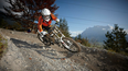 Mountainbiker fährt Freeride-Strecke Forrest Thunder | © Bergbahnen Langes