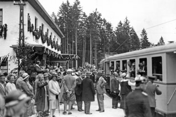 Bahnhof Eibsee | Streckeneröffnung 1930 | © Bayerische Zugspitzbahn Bergbahn AG