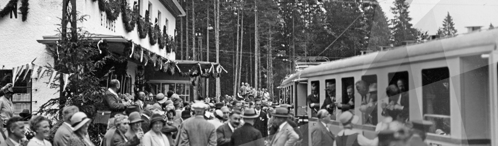 Bahnhof Eibsee | Streckeneröffnung 1930 | © Bayerische Zugspitzbahn Bergbahn AG