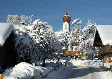 Dorfplatz Winter | Grainau | © Gilsdorf